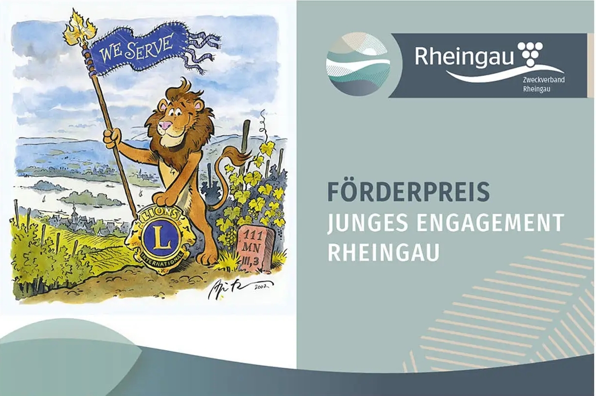 Logo des Lions Club Rheingau und des Zweckverband Rheingau für den Ehrenamtspreis