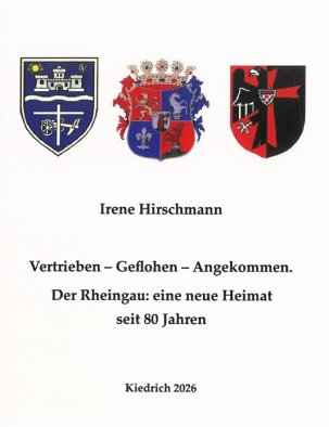 Drei Wappen sind auf der oberen Hälfte der Broschüre abgebildet und darunter sind schwarze Buchstaben.