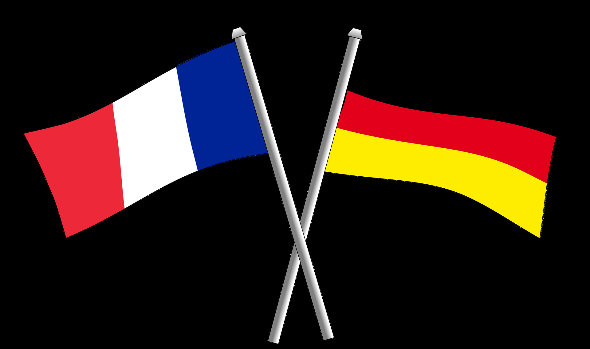 Fahnen Frankreich Deutschland