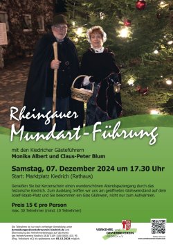 Plakat Rheingauer Mundart Führung