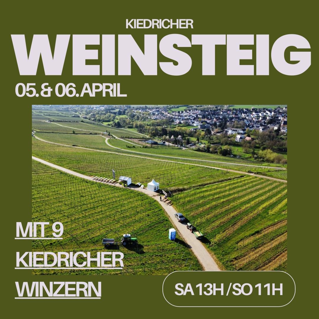 Flyer für den Kiedricher Weinsteig