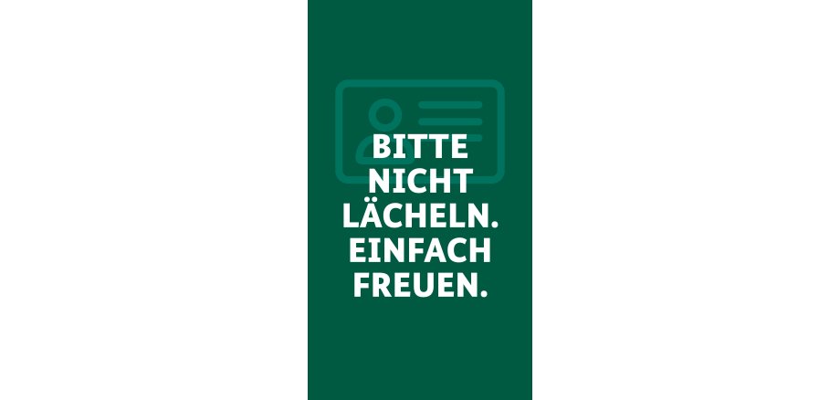 Werbung für PointID zur Fotoaufnahme für Bilder für den Reisepass oder den Personalausweis.