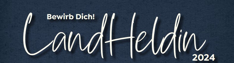 Auf blauem Untergrund steht ein Bewerbungsaufruf.