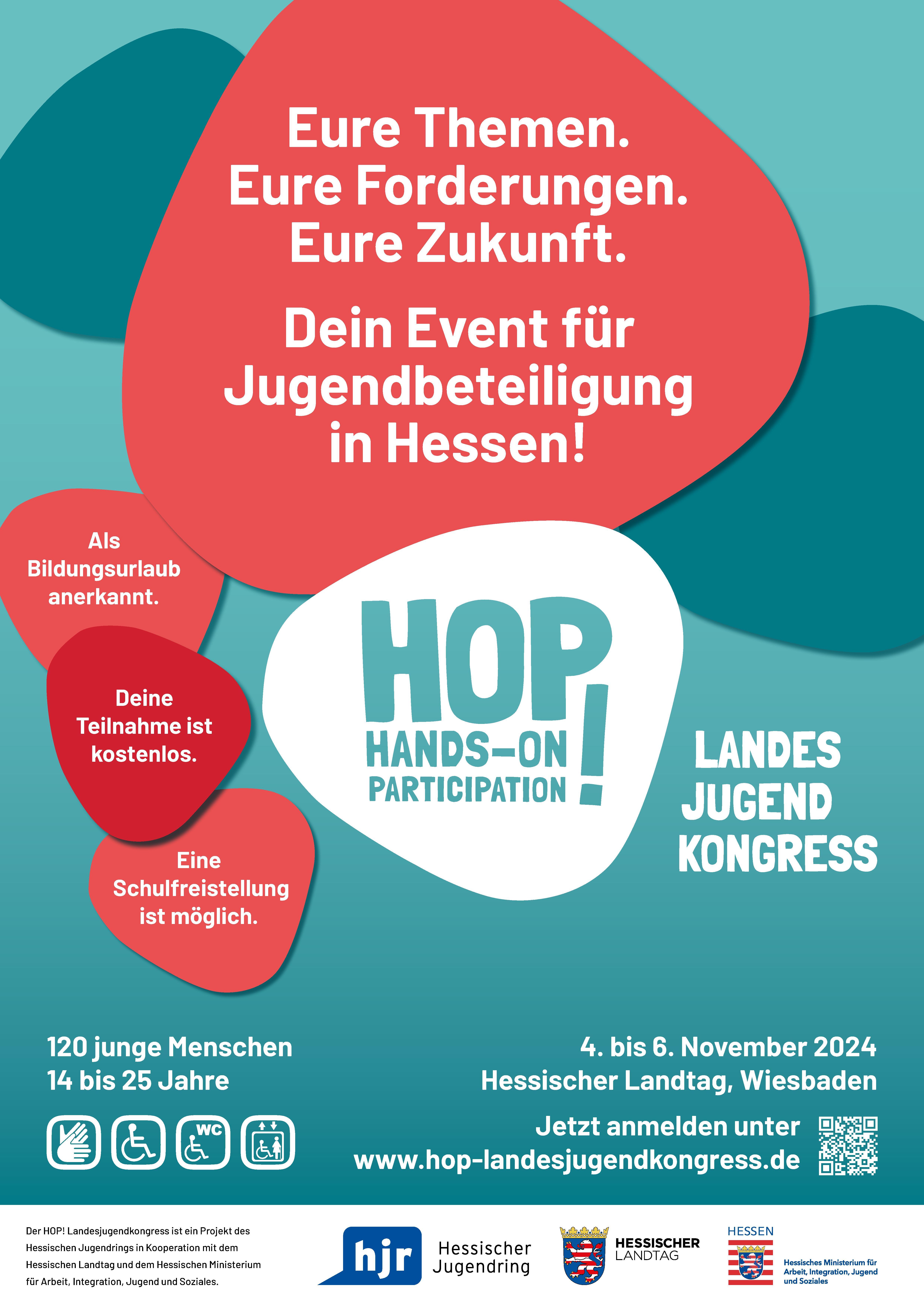 Plakat HOP! Landesjugendkongress