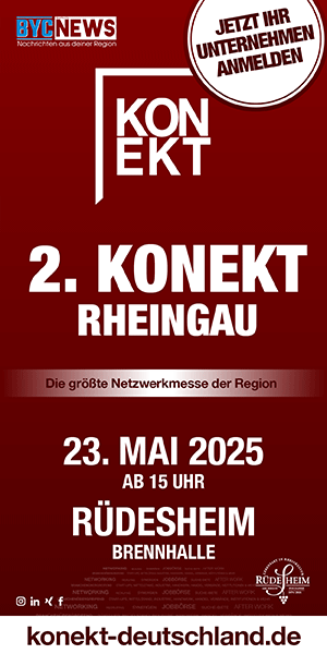 Werbeplakat für 2. KONEKT Rheingau.