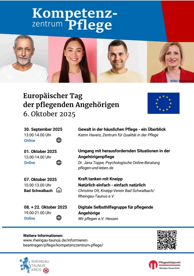 Plakat zum Europäischem Tag der Pflege