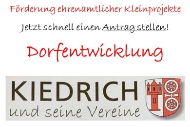 Aufforderung zur Antragstellung einer Förderung.