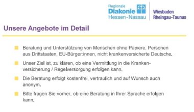 Flyer Regionale Diakonie Hessen-Nassau